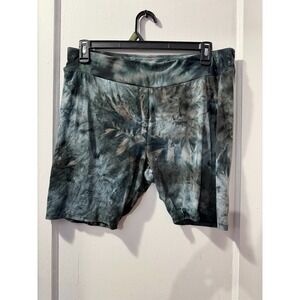 Rue+ Blue Tie Dye Bike Shorts in 3X